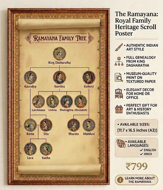 Ramayana Family Tree Poster