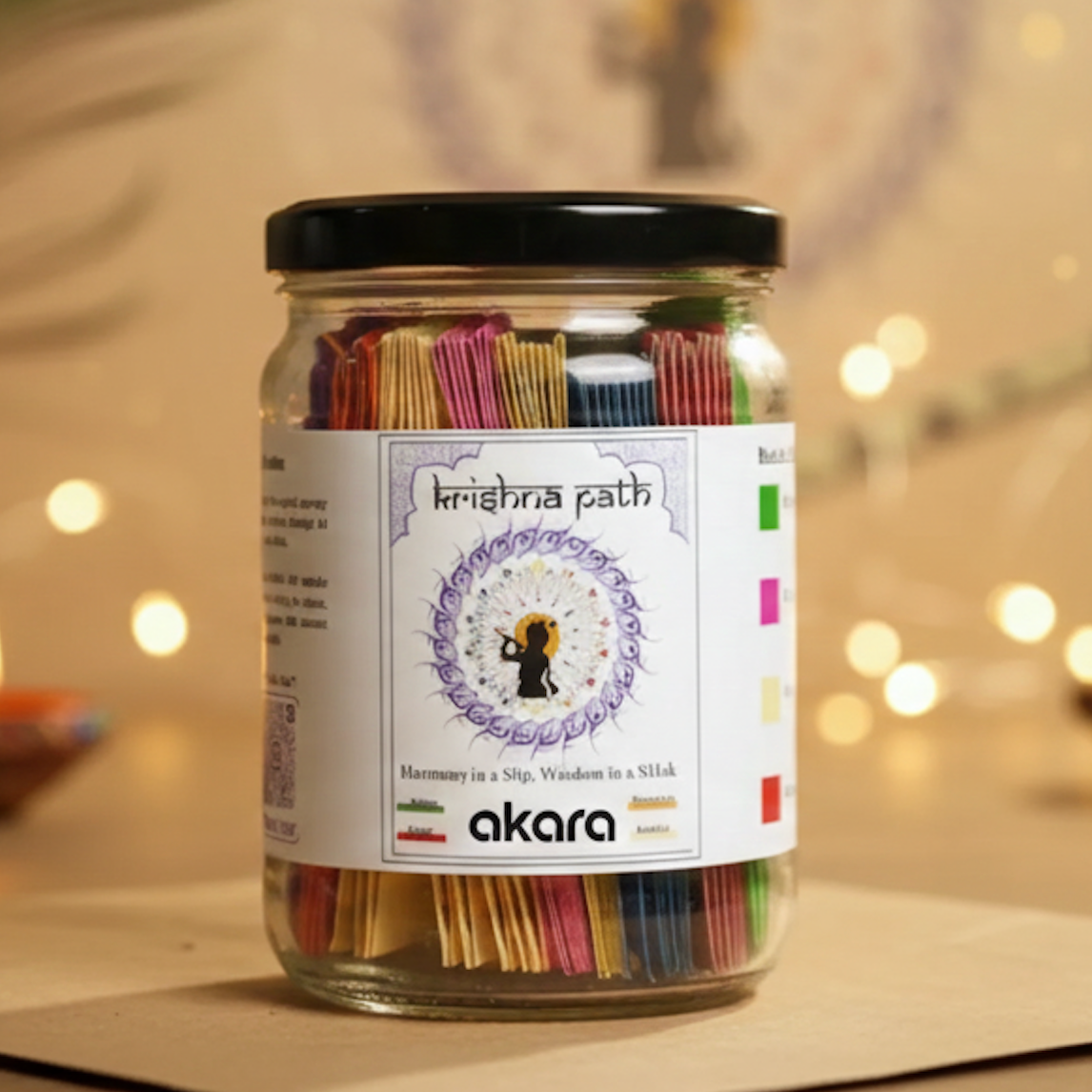 Akara - Gita Shlokas Jar (64 Shlokas)