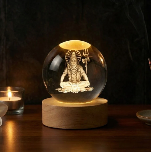 Mahadev - 3D Crystal Ball Lamp