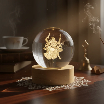 Radha Krishna - 3D Crystal Ball Lamp